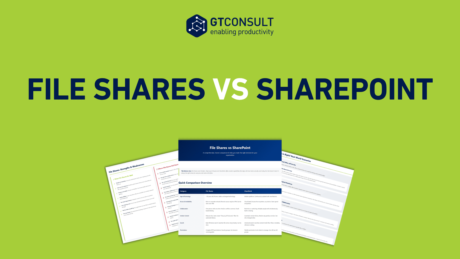 File Shares vs SharePoint